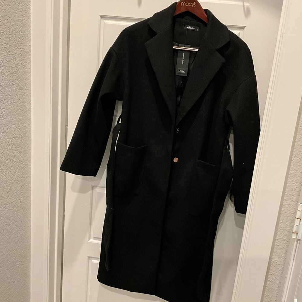 Elegant Black Trench Coat